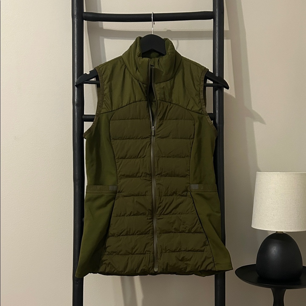 Lululemon Olive Green Women's Quilted Vest